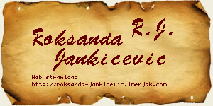 Roksanda Jankićević vizit kartica